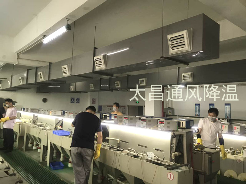 東莞某電鍍車間環(huán)?？照{(diào)降溫案例